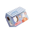 thumbnail image 3 of Maoww Corrugated Cardboard Cat House with Scratching Pad for Training Toy Cats Blue, 3 of 9