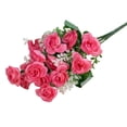 thumbnail image 2 of Yirtree 1 Bouquet Simulation Rose No Watering Vivid Ornamental Bright Color Artificial Flowers Home Beautification, 2 of 8