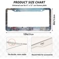 thumbnail image 4 of GZHJMY Christmas Snowman License Plate Frames Set of 2, Universal Aluminum License Plate Holders 2 Holes Car Tag Frames Automotive Exterior Accessories with Screw Caps Decorative, 4 of 7