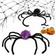 thumbnail image 5 of Pinzas para el cabello de araña de Halloween Accesorios únicos para el cabello con diseño de pata de araña de bricolaje para mujeres y niñas Pinzas de garra de araña grandes negras y moradas, 5 of 5