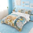 thumbnail image 2 of Erosebridal Summer Beach Queen Duvet Cover Set,Cartoon Gnome Cute Seashell Starfish Bedding For Kids Girls,Reversible,3-Piece(No Comforter), 2 of 6
