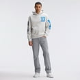thumbnail image 3 of Fanatics Heather Gray Detroit Lions IconicFleece Letterman Hoodie, 3 of 7