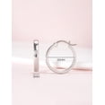 thumbnail image 4 of Limerencia G23 Pure Titanium Hypoallergenic Hoop Earrings for Women Sensitive Ears (20mm, Silver), 4 of 7