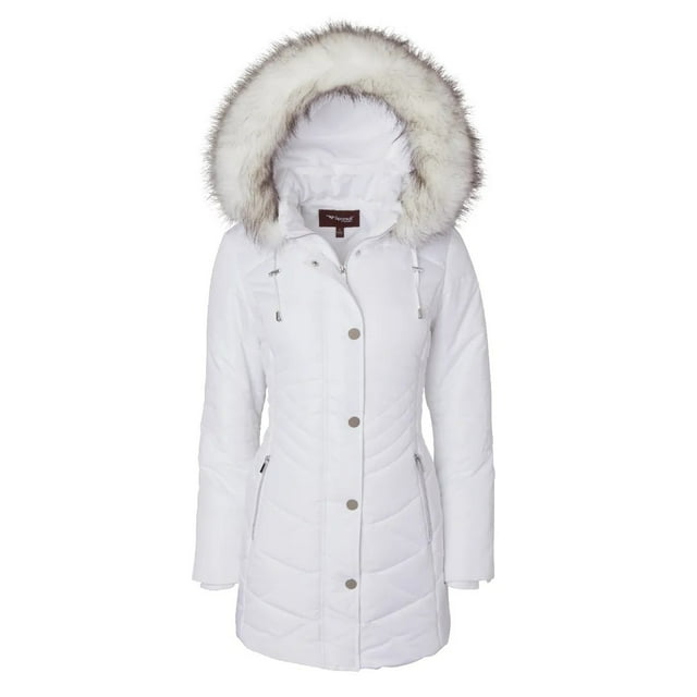Women's Longer Length Plush Lined Puffer Coat