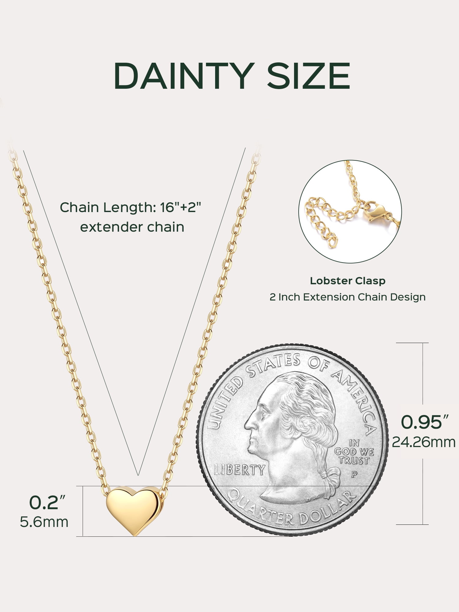 ChicSilver 925 Sterling Silver Heart Pendant Necklaces 14K Gold Plated Dainty Jewelry Valentines Mother's Day Gifts for Women Mom Wife