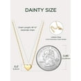thumbnail image 3 of ChicSilver 925 Sterling Silver Heart Pendant Necklaces 14K Gold Plated Dainty Jewelry Valentines Mother's Day Gifts for Women Mom Wife, 3 of 8