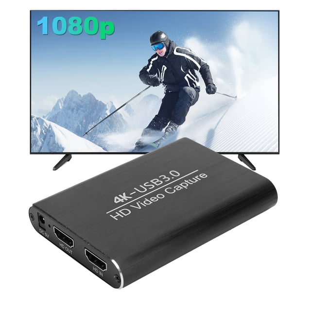 Computer Accessories, Aluminum Alloy Video Acquisition Card, Convenient Plug And Play For Live Game Record Video Conference Recording Video Live Broadcast