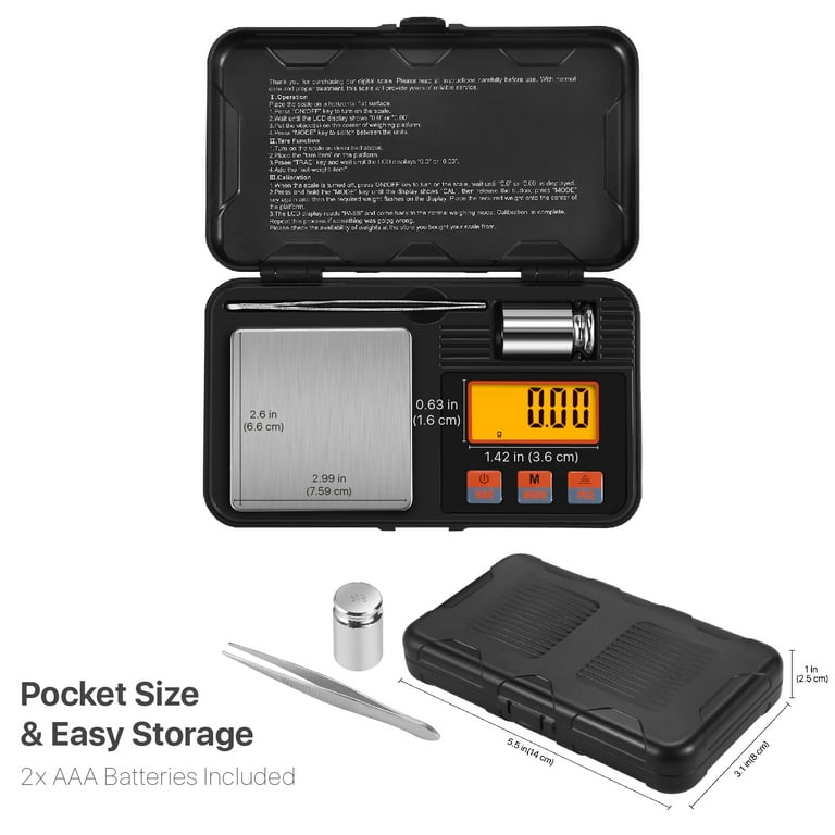 Digital Scale Pocket Size Precision Gram Scale 200g / 0.01g