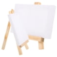 thumbnail image 4 of Wooden Painting Easel 4 Sets Blank Rugged Tools Imagination Multi-function Canvas Child, 4 of 6