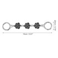 thumbnail image 2 of Unique Bargains 1 Pc Durable Camellia Bag Extender Chain Silver Tone Black Zinc Alloy, 2 of 5