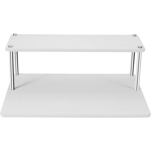 Stone Drying Mat for Kitchen Counter,2-Tier Space-Saving Dish Drying Mat,Fast Dry&Super Absorbent Stone Drying Mat,Non-Slip for Dishes,Cups,Cutlery (white, 15.7*11.8*5.5inches)