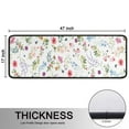 thumbnail image 5 of Kitchen Rugs Sets Of 2,Pioneer Flower Floral Print Pattern Anti Fatigue Kitchen Mat Rugs Non Slip Washable,Decorative Kitchen Floor Mats for Kitchen,Sink,Laundry,17"x47"+17"x47", 5 of 5