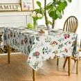 thumbnail image 3 of Spring Tablecloth 60×84 Inch Rectangular, Watercolor Floral Flowers Washable Table Cover for Party Picnic Dinner Decor, 3 of 6