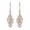 Rose Gold, variant on Filigree Dangle Earrings for Women Jewelry 925 Sterling Silver Rose Gold Plated Jewelry Birthday Gifts for Women