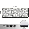 thumbnail image 5 of Kitchen Rugs Sets Of 2,Basketball Doodle Pattern Anti Fatigue Kitchen Mat Rugs Non Slip Washable,Decorative Kitchen Floor Mats for Kitchen,Sink,Laundry,17"x47"+17"x47", 5 of 5