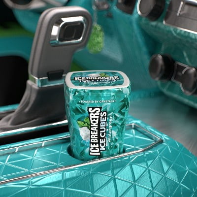 Ice Breakers Ice Cubes Wintergreen Sugar Free Gum - 40ct