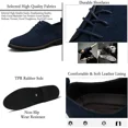 thumbnail image 3 of Men's Suede Lace Up Oxfords Classic Wing Tips Dress Shoes&nbsp;, 3 of 8