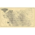 thumbnail image 3 of USGS 24x16 Black Modern Framed Museum Art Print Titled - Contra Costa California - USGS 1871, 3 of 5
