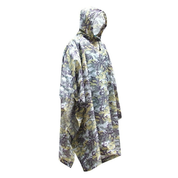 PMVFHDE Rain Poncho Rain Poncho With Tarp And Cape For Hiking Camping Outdoor Activities Yellow,One Size