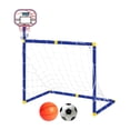 thumbnail image 4 of Aro de baloncesto con portería de fútbol, portería de fútbol, soporte de baloncesto plegable con, 4 of 8