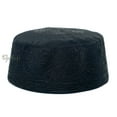 thumbnail image 5 of Black Madinah Kufi | Embroidered Mix Fabric 3-Inch Muslim Hat (2XS-20.5"(52cm)-KIDS), 5 of 7