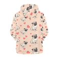 thumbnail image 2 of chaqlin Girls Pug Hoodies Size 11-13 Trendy Full Zipper Hoodies Sweatshirts Cute Long Sleeve Hooded Jacket Kids Sweater Top with Pockets Fall Winter Clothes, 2 of 6