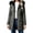 Gray, variant on Women's Winter Coat Fleece Lined Hooded Parka Zip Up Padded Jacket Mid-Length Outerwear for Work Daily Wear Fall Winter