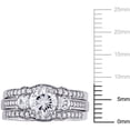 thumbnail image 2 of Everly Women's Created Sapphire and Diamond 10k White Gold Bridal Set, 2 of 7