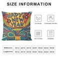 thumbnail image 5 of GOSMITH  Happy New Year Fireworks Balloon Throw Pillow Cover, Holiday Cushion Case Decoration for Sofa Couch, 5 of 5