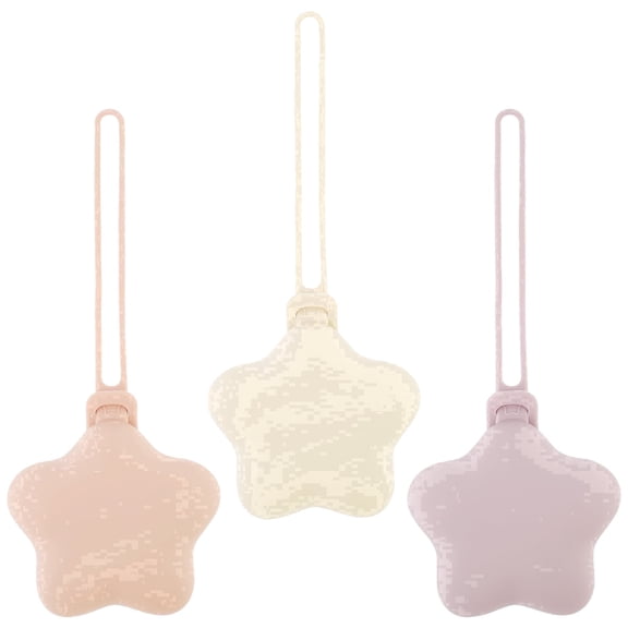 Hvxrjkn 3Pcs Silicone Pacifier Holder Case Safe and Soft Material Pacifier Pouch Portable Case Protective Storage Case Easy to Clean