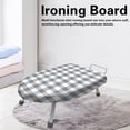 thumbnail image 4 of JASUVII Ironing Board, Tabla de Planchar Plegable, Mesa de Planchar, Tabla de Planchar Sobremesa, 61 * 37 * 17cm Burro para Planchar Peque&ntilde;a con Soporte de Hierro(con Funda de Tela de Recam, 4 of 9