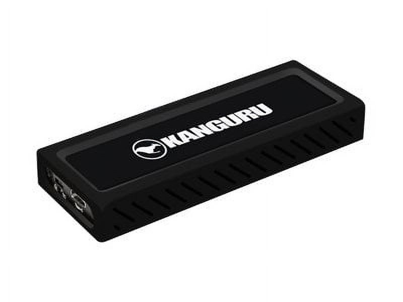 Kanguru UltraLock 1TB USB-C M.2 NVMe SSD External Solid State Drive, Black, Black