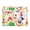 WSWES265, variant on Junk food seamless pattern Foldable Kids Toy Chest with Flip-Top Lid, Collapsible Fabric Toy Storage Organizer/Bin/Box/Basket/Trunk for Toddler