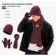 thumbnail image 3 of Gorro Bufanda Guante Conjunto Térmico Invierno Frio Unisex Modelo Rojo, 3 of 4