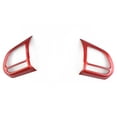 thumbnail image 5 of 3Pcs/Set ABS Car Steering Wheel Button Cover Sticker Interior Decoration for MG5 MG6 MG ZS Car Styling Red, 5 of 5