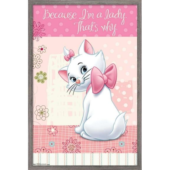 Disney The Aristocats - Marie - I'm A Lady Wall Poster, 14.725" x 22.375", Framed
