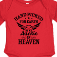thumbnail image 4 of Inktastic Handpicked for Earth By My Auntie in Heaven with Angel Wings Boys or Girls Long Sleeve Baby Bodysuit, 4 of 5