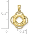 thumbnail image 3 of FJC Finejewelers 10k Yellow Gold Lifesaver with O C P B - Charm, 3 of 6