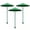 Green, variant on 3 Pack Plant Umbrellas for Outdoor Plants, 17.32" Garden Shade Umbrella for Potted Plants & Garden Beds, UV Resistant Sun Protection, Wind Resistant Design