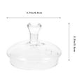 thumbnail image 2 of Transparent Glass Teapot Lid Replacement for Household Tea Kettle, Teaware Cover, Easy Fit Replacement Lid, 2 of 6