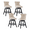 Beige, variant on Set of 4 360 Swivel Swivel Velvet Counter Heght Barstools with Button Tufted Decoration and Wooden Legs, and Chrome Nailhead Trim, Leisure Style Bar Chairs,Bar stools