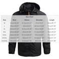 thumbnail image 2 of Rrxhxhs Raincoat for Men Solid Color Detachable‑Hood Long Sleeve Windproof Waterproof Hooded Outdoor Jacket with Multi Zipper Pockets, 2 of 4