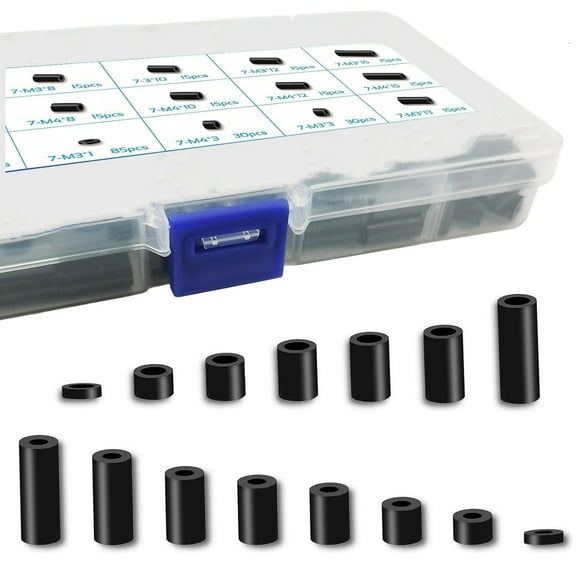 400Pcs Electrical Outlet ABS Spacers and Washers Assortment Kit Without Threaded