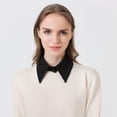 thumbnail image 2 of Zhengup Fake Collar Detachable Dickey Collar Blouse Half Shirts Peter Pan Lapel Shirt Collar Faux False Collar for Women Girls, 2 of 6
