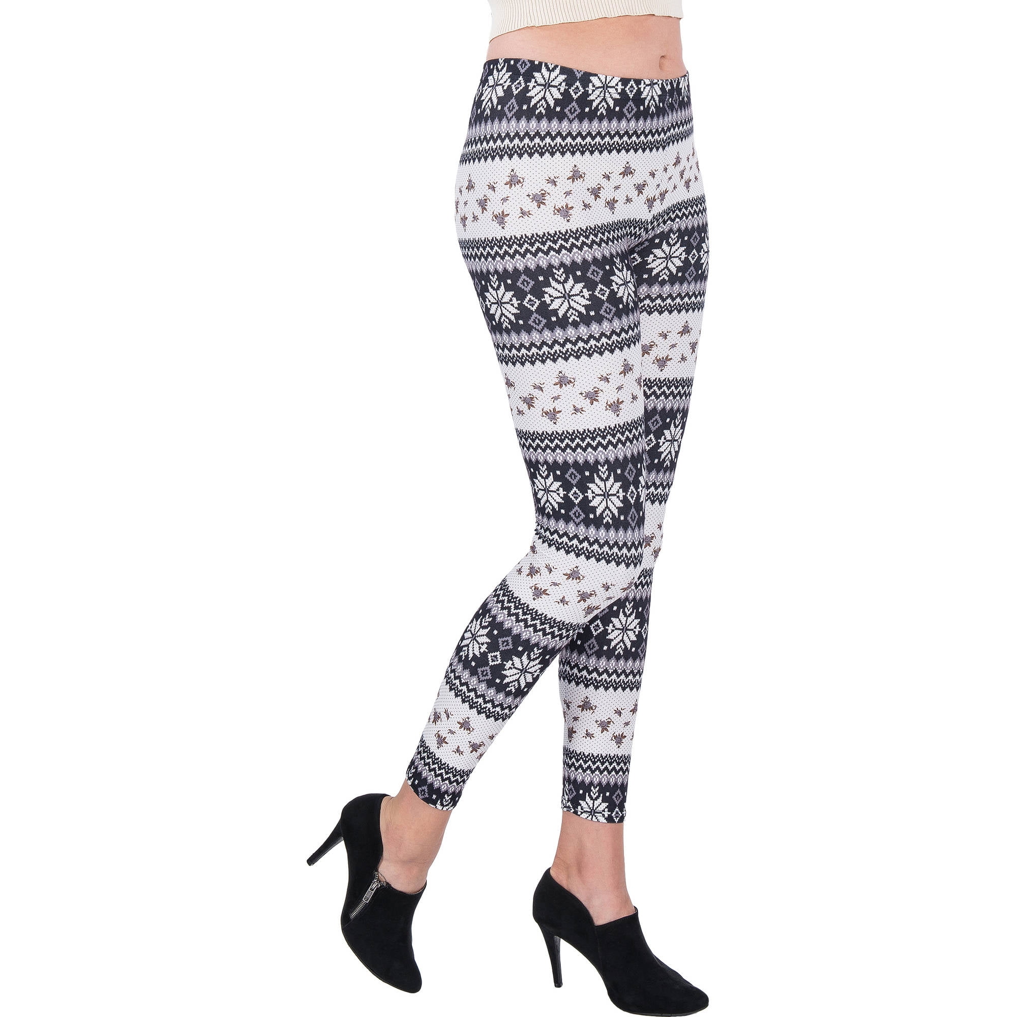 Women's Four Points Design Full Length Stretchy Leggings
