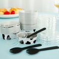 thumbnail image 3 of 60Pcs 68ml Aluminum Foil Pans Cake Container Heat-Resistant Foil Baking Cups with Clear Lids and Spoons Mini Oval Cake Pan Reusable Small Cheesecake Muffin Pan for Cake Cheese Dessert, 3 of 11