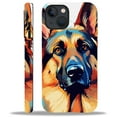 thumbnail image 2 of Punmada Compatible with iPhone 15 Glossy Case For Girl Boy Full Body Protective Hard Shell Esthetics Pattern German Shepherd Dog, 2 of 7