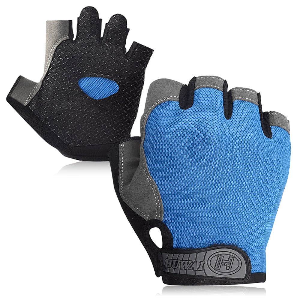 Details about   1 Pair Men Women Bicycle Half Finger Gloves Breathable Non-Slip Riding Sports 