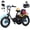 Black, variant on ESKUTE T300M Electric Tricycle for Beginners, Folding 3-Wheel E-Bike with 250W Motor, 302Wh Battery, 12 MPH , 16" x 3.0 Fat Tires, Step-Thru, Blue, UL2849