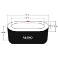 thumbnail image 4 of ALEKO 2 Person 100 Jets Outdoor Inflatable Hot Tub Spa with Drink Tray and Cover, 4 of 12